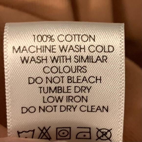 ABLE Women's Cropped Fleece Sweatshirt Size S Apricot Orange Pastel Athleisure - Picture 6 of 6